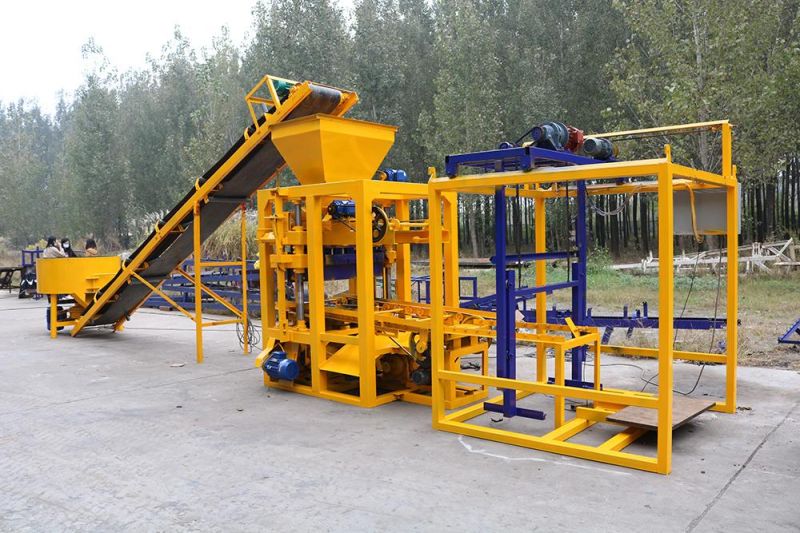 Qtj4-24 Fly Ash Concrete Cement Interlocking Hollow Brick Block Cutting Making Machine Price