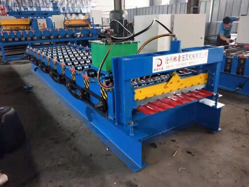 Hydraulic Dx860 Trapezoidal 4kw Roof Tile Roll Forming Machine