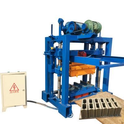 Manual Cement Hollow Block Making Machine Qt40-2 Machine Making Solid Brick Concrete