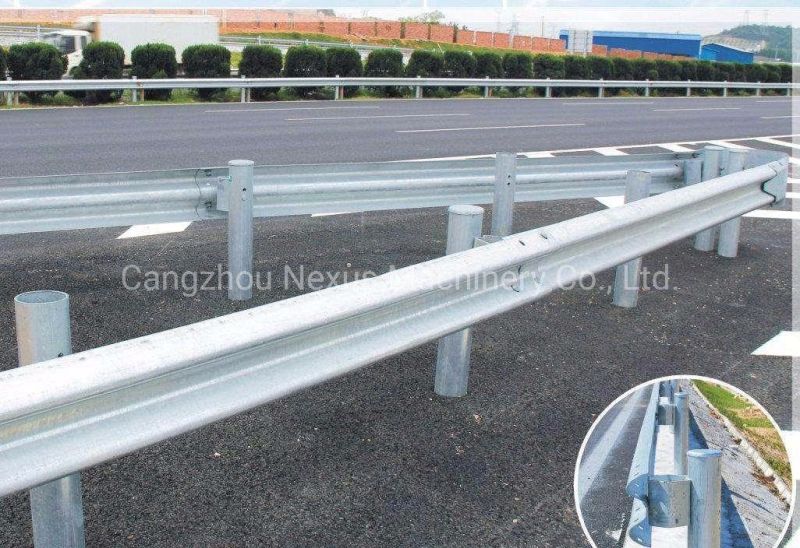 Two Wave Highway Guardrail Roll Forming Machine with Fast Work Speed