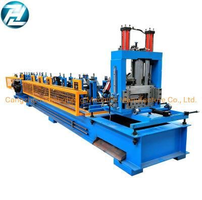 Automatic C&Z Metal Purlin Interchangeable Purlin Making Machinery with PLC Control System