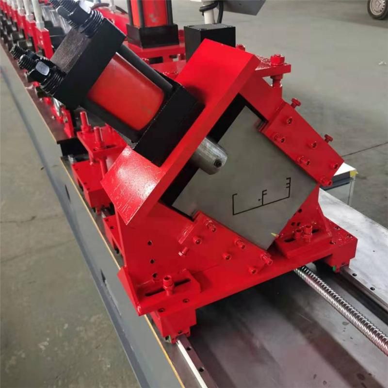 C Type Light Steel Keel Roll Forming Machine with Non-Stop Cutting