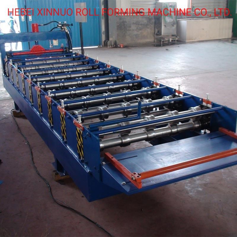 900 Chrome Plating Coating Profile Roofing Tile Trapezoidal Roof Sheet Roll Forming Machine