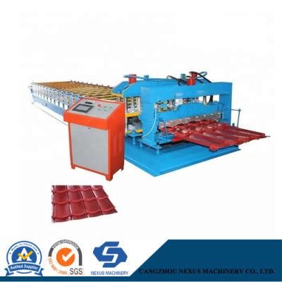Glazed Tile Plate Rolling Shutter Sheet Metal Roll Forming Machine