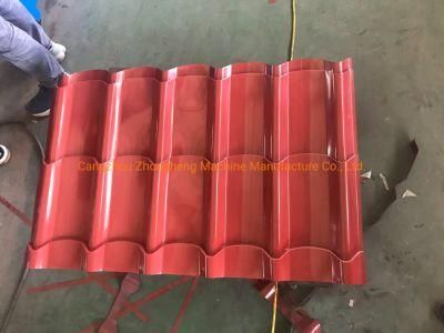 Glazed Tile Roll Forming Machine Building Material Glazed Step Roofing Tile Roll Forming Machine