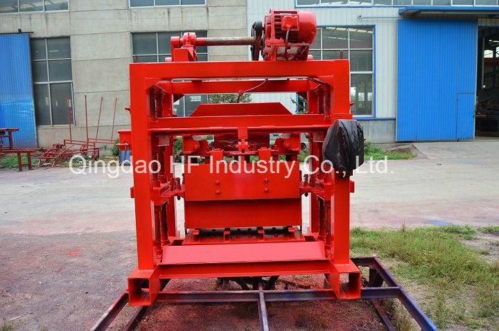 Qt4-40 Small Manual Solid Cement Concrete Hollow Pavement Brick Block Making Machine Provider in China