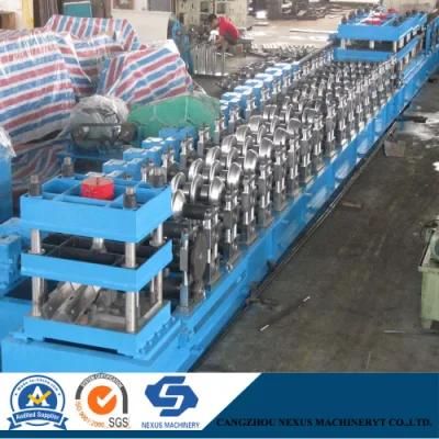 Highway Safety Standard Size W Beam Roll Forming Equipment Guardrail Making Machine