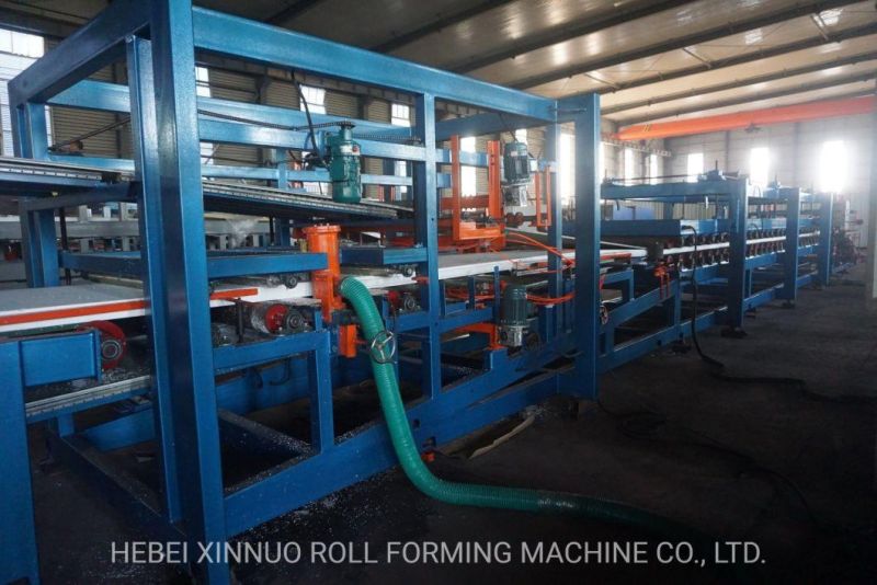 Roof and Wall Panel Tiles Rock Wool Sandwich Roll Forming Machine Production Line