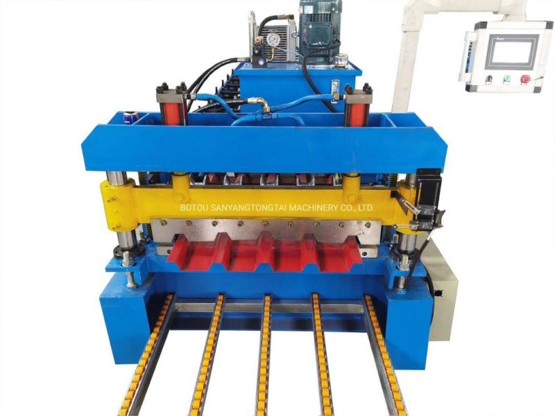 Servo Motor 686 Trapezoidal Sheet Roll Forming Machine