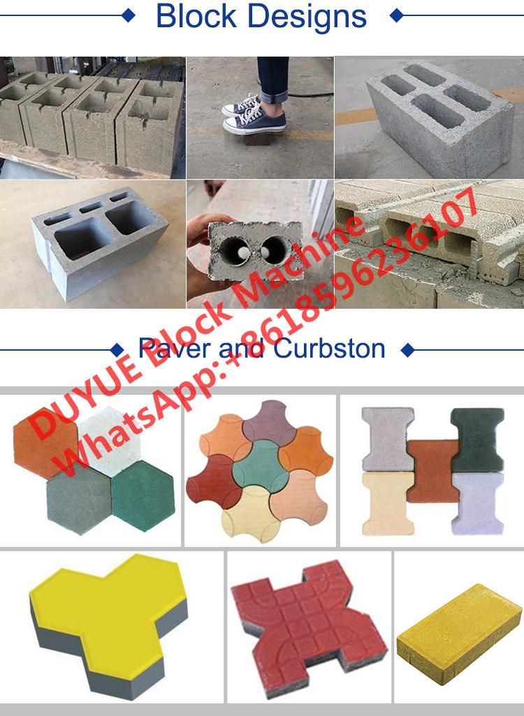 German Technology Full Automatic Duyue Qt4-20 Hydraulic Cement Block Brick Making Machine Concrete Paver Block Molding Machine, Hollow Block Machine in Factory