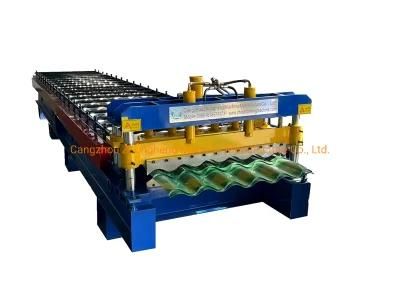 Big Wave Glazed Tile Metal Step Metal Roofing Sheet Forming Machine