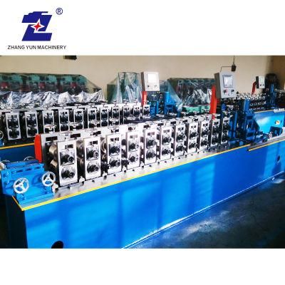 Making Galvanized Steel Profile Bracket Hollow Lift Elevator Guide Rail Profile Rolling Machinery Machine