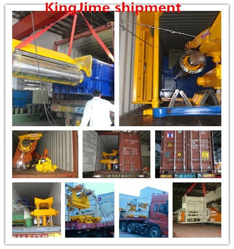 High Frequency Welded Pipe Mill Line with Steel Plate Shearer Machine Blanking Line