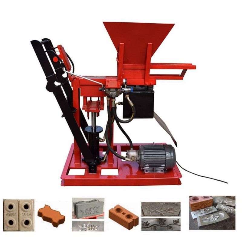 Eco Lego Soil Mud Clay Interlocking Brick Machine in Uganda Somali