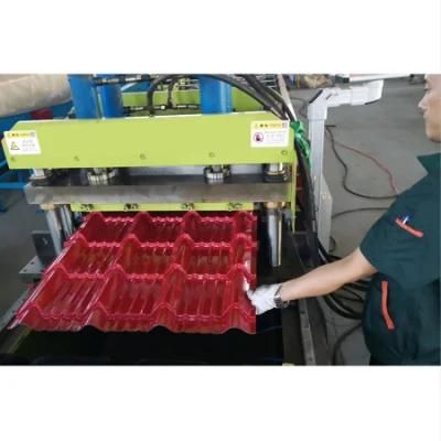 8 Layer Better Anti-Corrosion Insulation Polymer Laminated Metal Plate Glazed Tile Roll Forming Machine