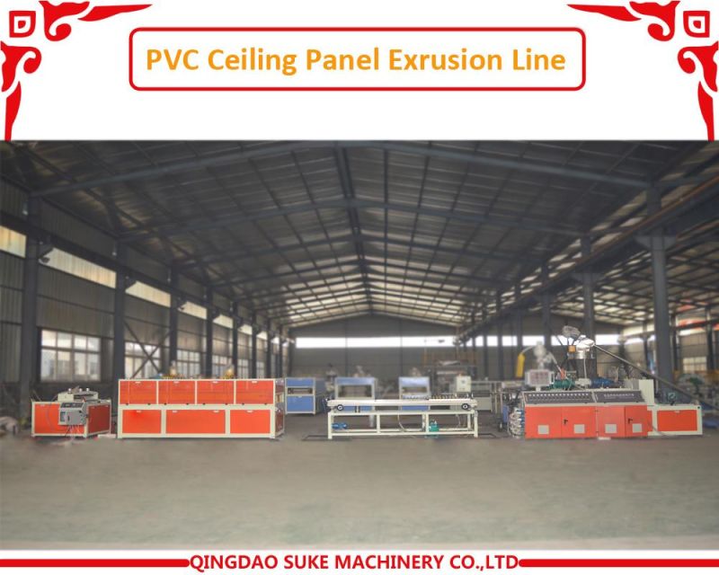 Hot Selling Bathroom Decoration PVC Ceiling Panel Extrusion Production Line Wall Panel Manufacturing Plant