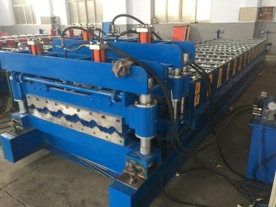 Gi Gl PPGL Colour Steel Glazed Tile Roof Panel Roll Forming Machine
