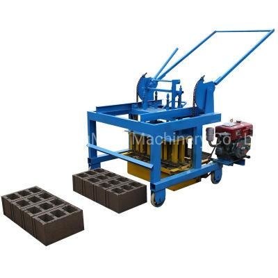 Manual Concrete Solid Block Brick Maker Machine