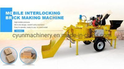 Convenient Handling Clay Brick Machine M7mi Twins Hydraulic Earth Block Making Machine in Kenya