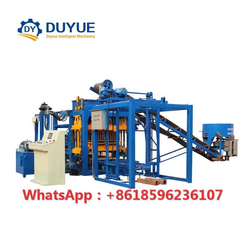 Qt4-15 Efficient Hydraulic Cement Hollow Block Machine Fully Automatic Concrete Brick Making Machine Paving Brick Machine for Sale in Factory