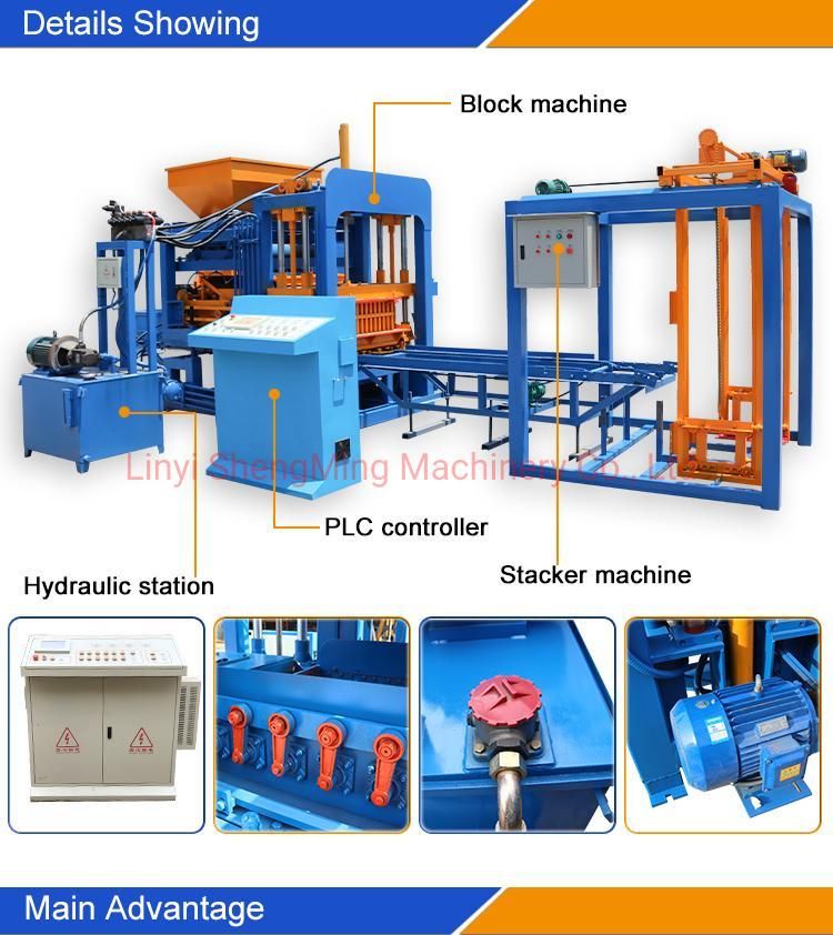 Automatic Concrete Cement Hollow Paver Block Making Machine for Sale