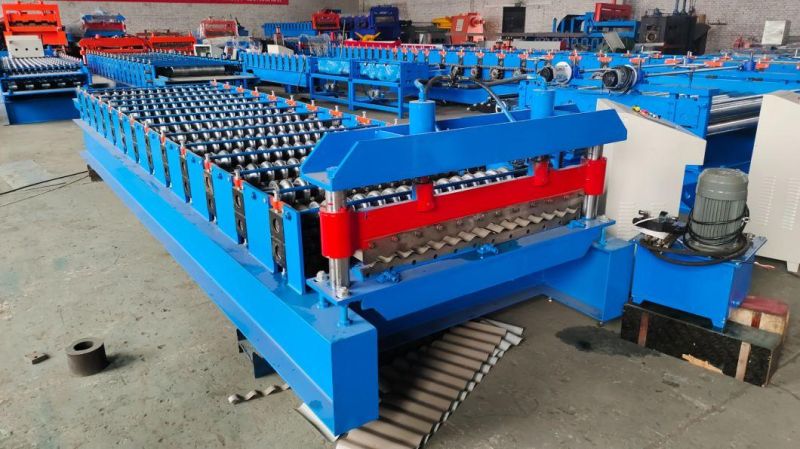 High Quality Galvanized Metal Roofing Sheet Corrugating Iron Sheet Roll Forming Making Machine