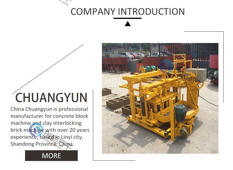 Egg Laying Type Qtm40-3A Concrete Block Forming Machine