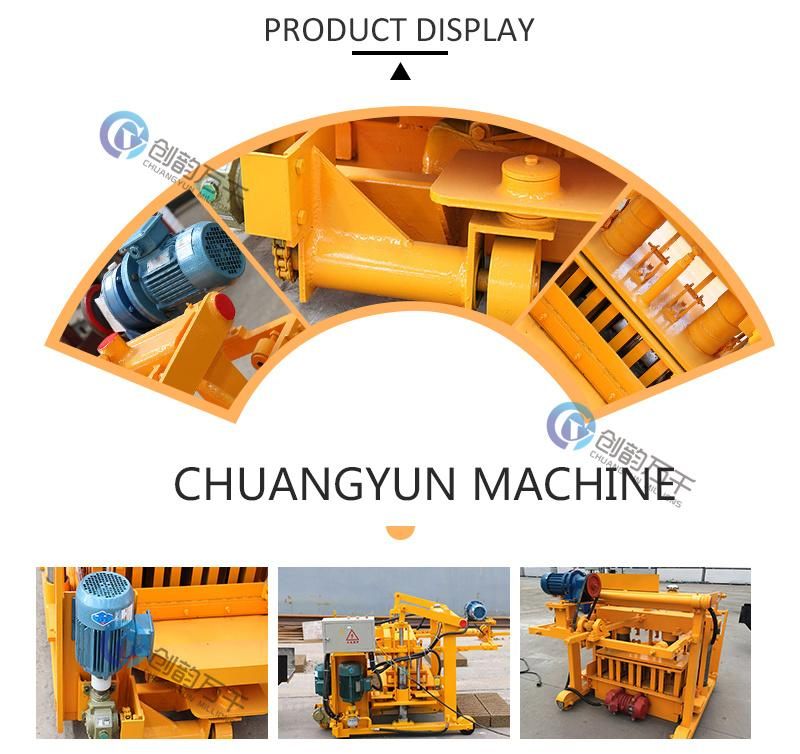 Egg Laying Type Qtm40-3A Concrete Cement Hollow Block Making Machine