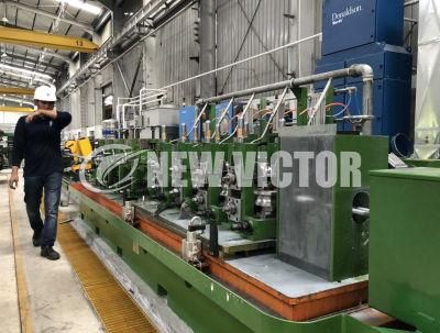 Antivibration Steel Pipe Making Machine High Frequency Induction Straight Seam Welded ERW