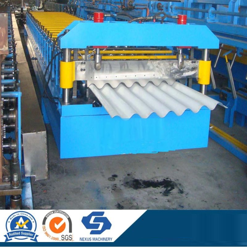 Corrugated Steel Panel Roll Forming Machine for Making Roofing Sheet