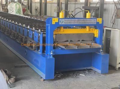 Profiled Steel Sheet Concrete Slab Plate Floor Decking Panel Roll Forming Machine with PLC Control