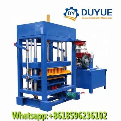 Qt4-30 Small Diesel Block Making Machine, Semi Automatic Hollow Block Brick Machine in Nigeria