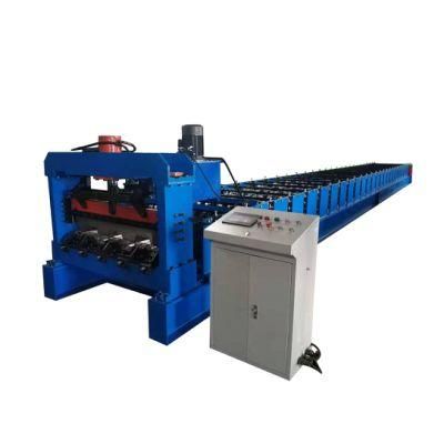 Direct Factory Automatic Steel Deck Roll Forming Machine for Making Floor Tile