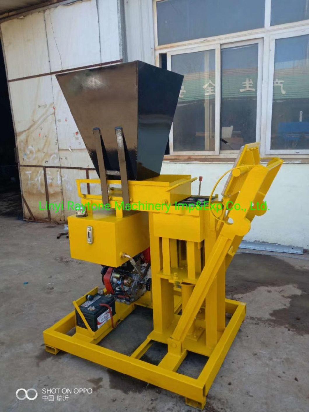 Qts2-40 Manual Clay Brick Making Machine Soil Block Making Machine