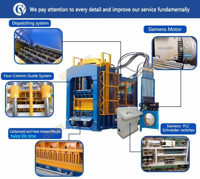 Qt10-15 Cement Brick Manufacturing Plant Concrete Paver Block Making Machine for Sale
