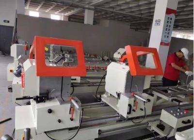 Double Head UPVC PVC Window and Door Cutting Machine Window Making Machine