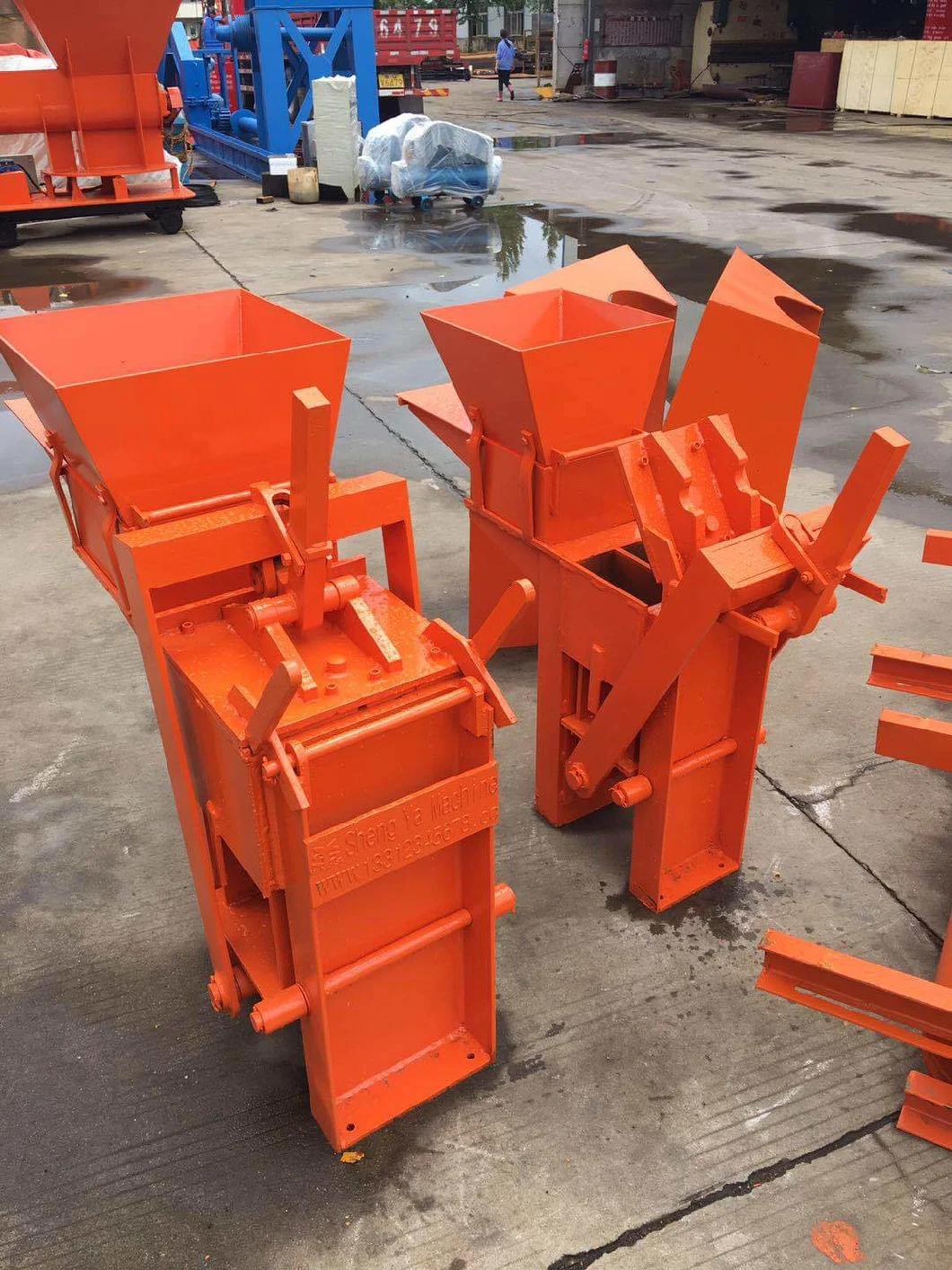Qmr2-40 Interlocking Soil Brick Machine Price/Manual Earth Block Machine