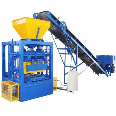 Qt4-24 Semi Automatic Concrete Hollow and Solid Block Machinery Factory