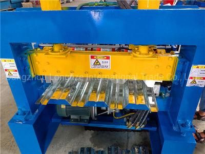 750 Cold Metal Deck Panel Sheet Galvanized Steel Floor Decking Roll Forming Machine