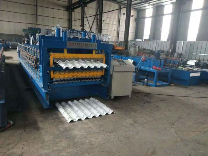 Three Type Corrugated Roof Tile Making Machine for Roof and Wall Panel