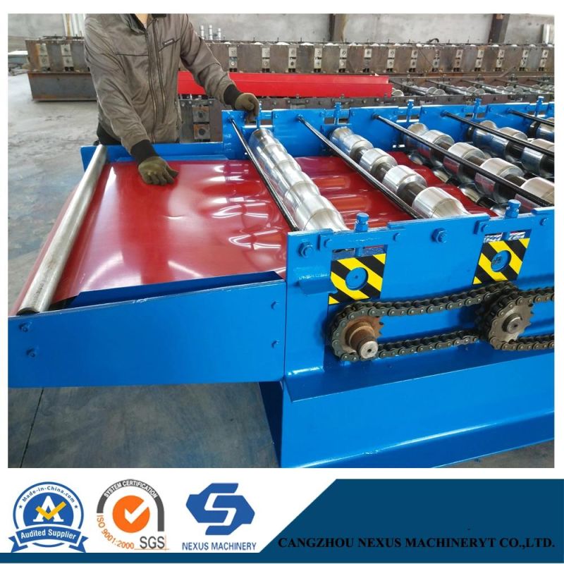 Roofing Sheet Corrugating Iron Sheet Roll Forming Machine with Decoiler