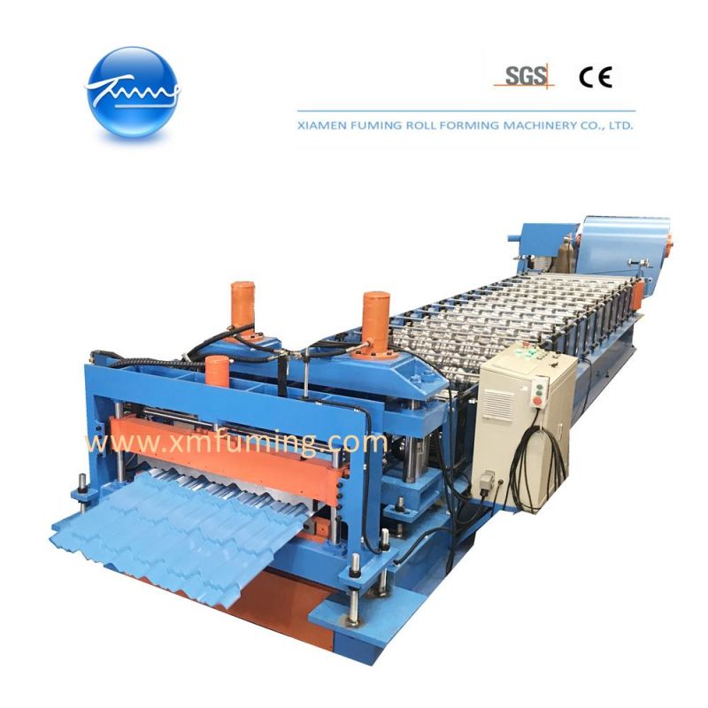 12 Months Customized Fuming Roll Forming Price Tile Making Machine