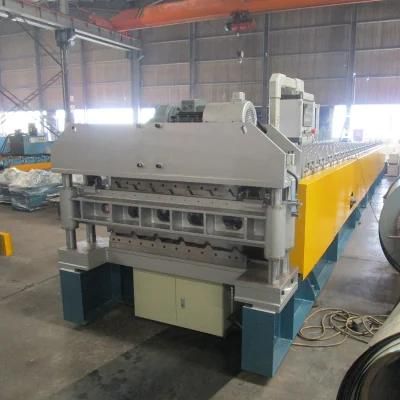 Factory Price Colored Steel Double Layer Roofing Sheet Metal Plate Two Types Trapezoidal Roof Panel Roll Forming Machine for PPGI