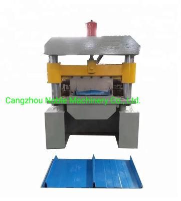 China Supplier Self Lock Zinc Roofing Sheet Roll Forming Machine