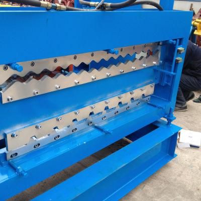 Top Quility New Design Trapezoidal and Glazed Tile Double Layer Roll Forming Machine