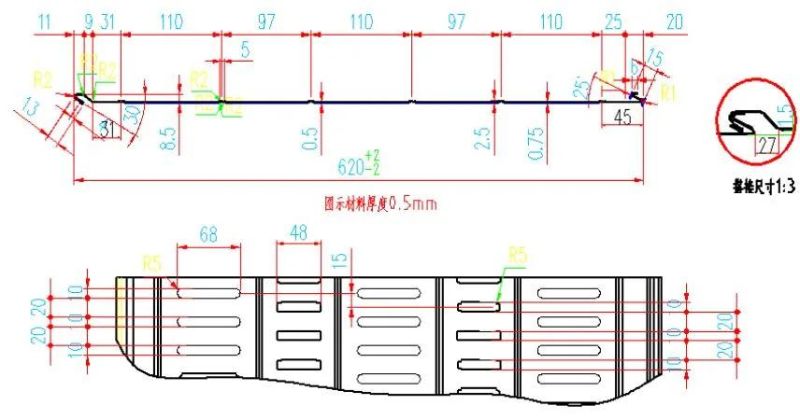 Roll Forming Machine for Sandwich Panel Yx8.5-620 Profile