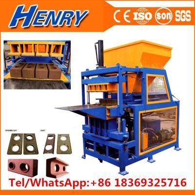 Hr4-14 Automatic Compressed Earth Block Machine Small Hydraulic Cement Interlock Brick Machine, Fly Ash Brick Making Machine