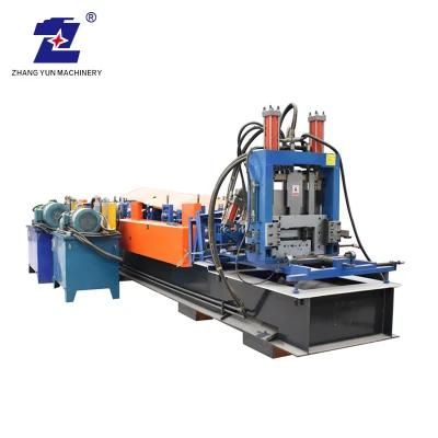 Flying Saw Cold High Speed C/Z Purlin Roll Forming Machine