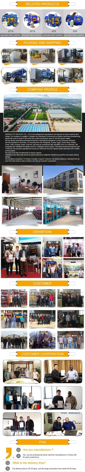 Automatic Hydraulic Interlocking Paver Brick Production Line Concrete Hollow Block Making Machine