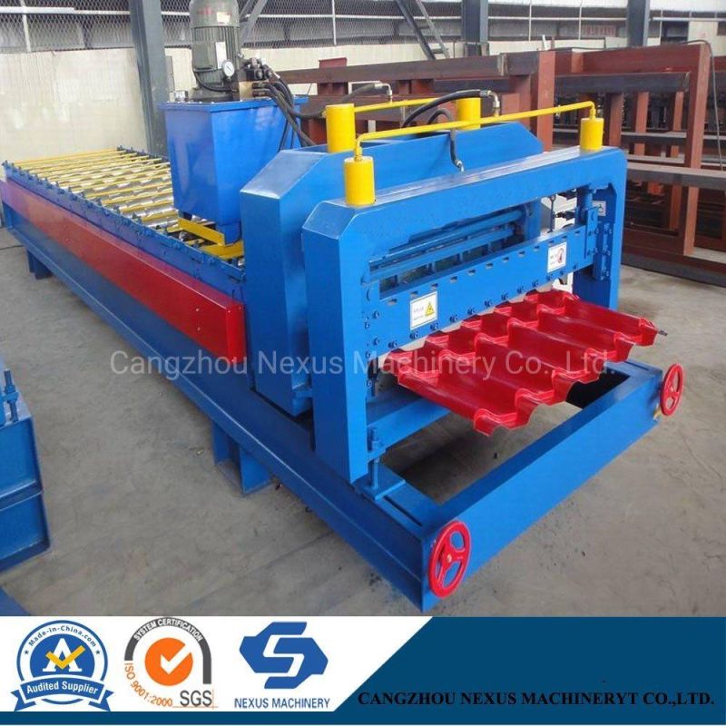 Glazed Tile Sheet Roll Forming Machine Metal Roofing Tile Making Machinery